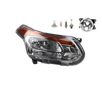 Johns, Phare halogène avant pour Citroën C3 Picasso 11/2009 - H7 H1 droit + phare antibrouillard + ampoule