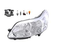 Johns, Phare halogène avant pour Citroën C4 11/04-07/11 H7 H1 gauche + phare antibrouillard + ampoule