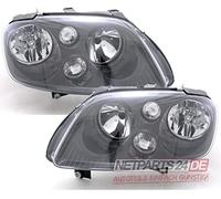Johns, Phare halogène avant pour VW Touran 1T03-06 Caddy 3 Jeu L R Noir