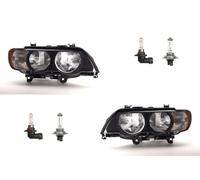 Johns, Phare halogène compatible avec BMW X5 E53 00-03 avec H7 HB3 gauche et droite