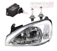Johns, Phares halogènes adaptés à l'Opel Corsa C - 03 avec LWR 2x H7 System Valeo LI 1216000 09196231 1207525 09114334
