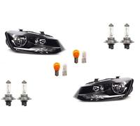 Johns, Phares halogènes avant pour VW Polo 09 6R 09-14 Jeu d'ampoules L R