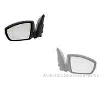 Johns, Rétroviseurs extérieurs adaptables sur Ford Kuga 12 05/12-12/16 Set gauche & droite, avec apprêt 2113472 2113454