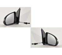 Johns, Rétroviseurs extérieurs adaptés à la Smart Fortwo 451 01/2007- Set Li droit noir 4518100316C22A 4518102116C22A 4518100107C22A 4518100116C22A 45