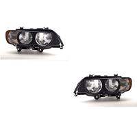 Johns, Set de phares compatible avec BMW X5 Phares E53 05/00-09/03 H7/HB3 Set gauche & droite