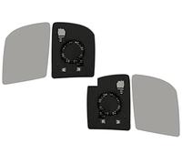 Johns Vitre Retroviseur compatible avec VW Crafter 0916 - Kit de chauffage convexe supérieur gauche et droit