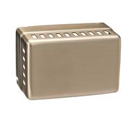 Johnson Controls T-4002-2126 Couvercle métallique pour tous les instruments sauf thermostats T-4100 et T-4600 Série horizontale, sans thermomètre, sans fenêtre, nickel