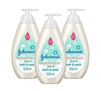 Johnson’s Baby Gel douche sensation coton 2 en 1 500ml - Doux pour les nouveau-nés, corps et cheveux