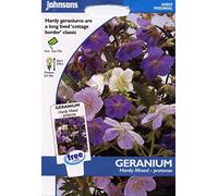 Johnsonns Seeds - Pictorial Pack - Fiore - Geranium Hardy Mix - Pratense - 15 seeds: Only Seeds