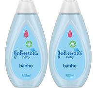 Johnson's Baby - Bain (500 mL) - Testé par des pédiatres et des dermatologues - Formule sans colorants avec un pH équilibré - Une expérience de bain multisensorielle (Lot de 2)