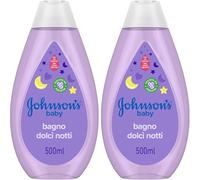 Johnson's Baby - Bain Douce Nuit (500 mL) - Testé par des pédiatres et des dermatologues - Formule sans colorants avec un pH équilibré (Lot de 2)