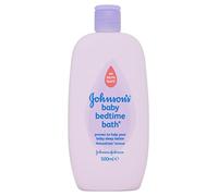 Johnson's Baby Bedtime Bath Bain de bébé doux et apaisant pour aider à mieux dormir, soin des nouveau-nés hypoallergénique, avec des arômes naturels calmes et formule anti-larmes (1 x 500 ml)
