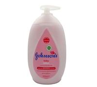 Johnson's Baby Lotion (1 x 500 ml) Lotion corporelle nourrissante et hypoallergénique pour bébé pour peaux délicates à l'huile de noix de coco pour une protection contre l'humidité 24h
