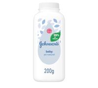 Johnson's Baby Poudre (200 g), poudre naturelle pour toute la famille, poudre douce 99% naturelle pour peaux sensibles, hypoallergénique sans alcool, parabens, colorants et phtalates