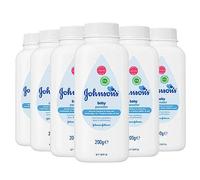 Johnson's Baby Powder Talc Talc Soft Skin Care Protect Lot de 6 flacons de 200 g