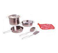 Johntoy 27490 Home and Kitchen Set de casseroles en acier 8 pcs.
