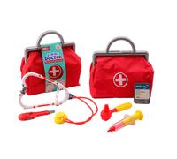 Johntoy 27576 Doctor's Bag with Accessories, 6 Pieces, Multicoloured