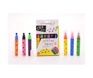 Johntoy 28310 Tampon - Crea Kids Stamp Markers - 6 Pièce