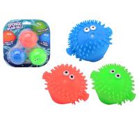 JohnToy Aqua Fun Fluffy Lot de 3 balles à eau en éponge sur carte plage