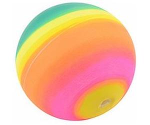 Johntoy balles arc-en-ciel 7 cm en caoutchouc 3 pièces Multicolore G