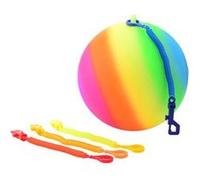 Johntoy Boule arc-en-ciel avec cordon de taille 5 Multicolore G