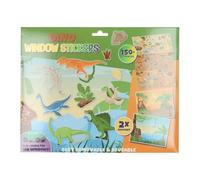 Johntoy dino stickers fenêtre - lot d'autocollants réutilisables 150 pièces