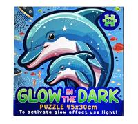 Johntoy Glow in the Dark Puzzle monde sous-marin 50 pièces pour enfants