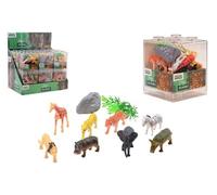 Johntoy Jeu de jouets d'animaux sauvages - 10 pièces - Animal World