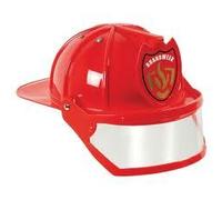 Johntoy Children's fire Helmet with Visor Red