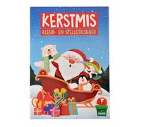 Johntoy livre coloriage noel a4 avec jeux et autocollants