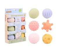 Johntoy Lot de 6 balles sensorielles Mike & Molly