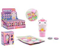 Johntoy tampon autocollant licorne - 100 autocollants - jouet licorne