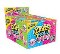 JohnyBee Crazy Roll Bubble Gum Lot de 24 gommes à mâcher 18 g