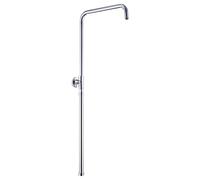 JOHO Barre de douche réglable 69-111 cm, acier inoxydable, sans perçage, compatible trous existants - Chromé