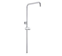 JOHO Barre de douche réglable 69-111 cm avec support de douchette, acier inoxydable, compatible trous existants- Chromé