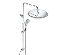JOHO Colonne de Douche Complet sans Robinetterie Hauteur Réglable Système de Douche Pluie Salle de bain sans Mitigeur en Acier Inoxy 304 Kit de Douche avec Tête de Douche Rond D30cm