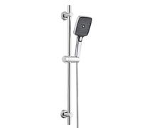 JOHO Colonne de douche sans mélange, tige de douche en acier inoxydable 70 cm avec support de tête réglable, montez de douche pour s'adapter aux trous existants avec douche 3 Geti, chrome