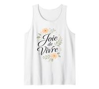 Joie de Vivre Citation Florale Summer Vibes Débardeur