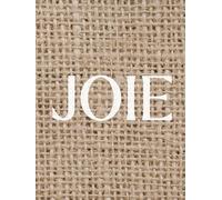 Joie Decorative Book: A French-Inspired Holiday Coffee Table & Shelf Styling Accent (Neutral Raw Linen Cover)
