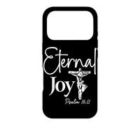 Joie Éternelle Psaume 16:11 Design Chrétien avec Croix Coque pour iPhone 17 Pro