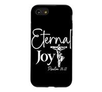 Joie Éternelle Psaume 16:11 Design Chrétien avec Croix Coque pour iPhone SE (2020) / 7/8