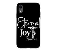 Joie Éternelle Psaume 16:11 Design Chrétien avec Croix Coque pour iPhone XR