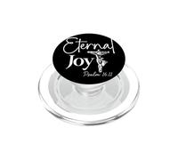 Joie Éternelle Psaume 16:11 Design Chrétien avec Croix PopSockets PopGrip pour MagSafe