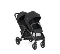 Joie - Evalite™ Duo - Poussette Double Légère - Siège Arrière Inclinable À Plat - Compatible Sièges Auto Et Nacelles - Suspension 4 Roues - Harnais 5 Points SoftTouch - Dès la naissance
