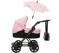 Joie Junior Classic Landau et Parasol | Comprend Un Sac à Langer Assorti et Une Capuche réglable | Rangement sous Le siège | Système de Voyage pour Enfants, Poussette, Poussette | Partir de 3 Ans