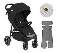 Joie Litetrax Poussette Canne 22 kg, Pliage Une Main, Shale | Poussette compacte dès la naissance jusqu'à 22 kg, position allongée, suspension, habillage pluie et moustiquaire inclus