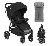 Joie Litetrax - Poussette Canne Confort avec Chanceliere Bebe Poussette Thermique | Suspensions Flex, Pliage à Une Main, Pare-soleil UV 50+, Roues Anti-crevaison - Shale