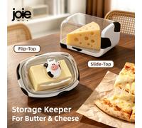 Joie MooMoo plat à beurre avec couvercle récipient à beurre boîte de rangement de beurre pour réfrigérateur beurre fromage boîte de rangement vaisselle Butter stick dish