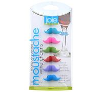 Joie Mustache Marque-Verres de vin Coloris Assortis