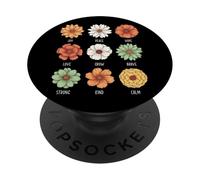 Joie, Paix, Espoir, Amour, Devenir Courageux, Fort, Gentil, Calme PopSockets PopGrip Adhésif